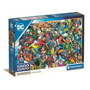 Clementoni Puzzle 1000 ks Kompaktní Impossible DC Comics Justice League 39863