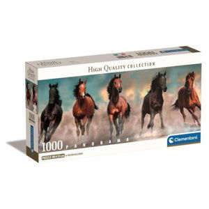 Clementoni Puzzle 1000 dílků Panorama koně. Koně 39875