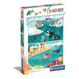 Clementoni Puzzle 2x60 ks SuperColor Life at Sea 24817