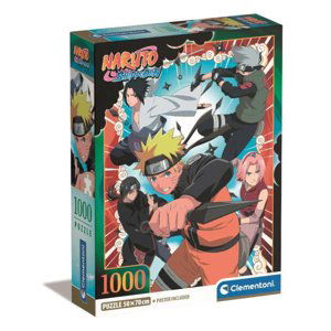 Clementoni Puzzle 1000 dílků Kompaktní Anime Naruto Shippuden 39831