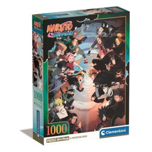 Clementoni Puzzle 1000 dílků Kompaktní Anime Naruto Shippuden 39832