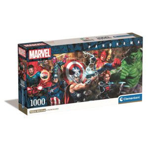Clementoni Puzzle 1000 dílků Panorama Marvel The Avengers 39877