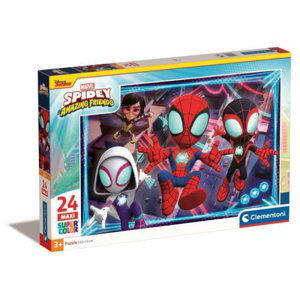 Clementoni Puzzle 24 ks Maxi SuperColor Spidey a jeho úžasný přítel 28527