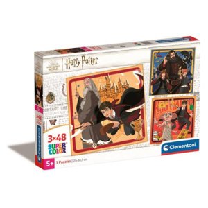 Clementoni Puzzle 3x48 ks SuperColor čtverec Harry Potter 25312