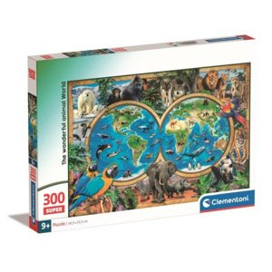 Clementoni Puzzle 300 dílků Super Nádherný svět zvířat 21723