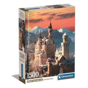 Clementoni Puzzle 1500 dílků Kompaktní Neuschwanstein 31716