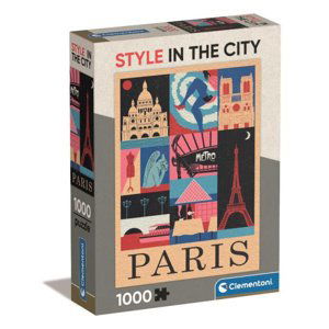 Clementoni Puzzle 1000 dílků Kompaktní styl do města. Paříž Paříž 39843