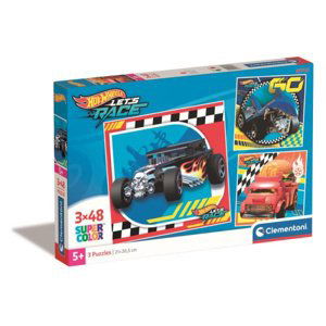 Clementoni Puzzle 3x48 ks Hot Wheels 25313