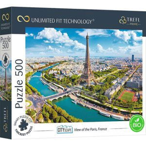 Puzzle 500 dílků Panoráma města Paříž Francie 37456 Trefl
