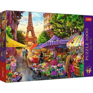 Puzzle 1000 dílků Premium Plus Tea time: Paris Flower Fair 10799 Trefl