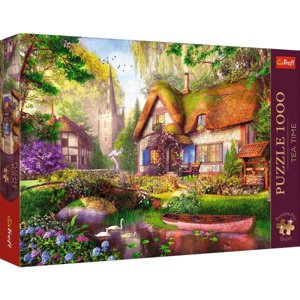 Puzzle 1000 dílků Premium Plus Tea time: Okouzlující chaloupka v lese 10804 Trefl