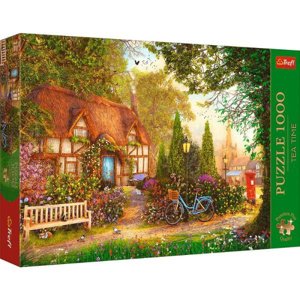 Puzzle 1000 dílků Premium Plus Tea time House s doškovou střechou 10803 TREFL