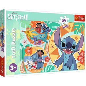 Puzzle 24 dílků Maxi Happy Lilo a Stitch day. Lilo  Stitch 14365 Trefl