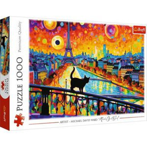 Puzzle 1000 dílků Kočka v Paříži 10795 Trefl