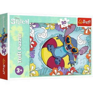 Puzzle 30 dílků Lilo a Stitch na dovolené. 18305 Trefl