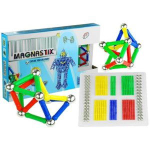 Magnetická stavebnice Magnestix, tyčinky, barevné kuličky