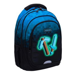 Dvoukomorový batoh Astrabag Blue Pixel