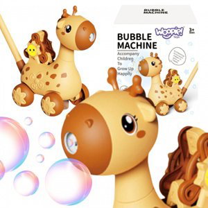 Stroj na mýdlové bubliny 2v1 žirafa