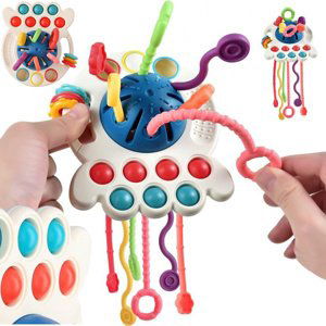 Montessori senzorická hračka - multifunkční kousátko