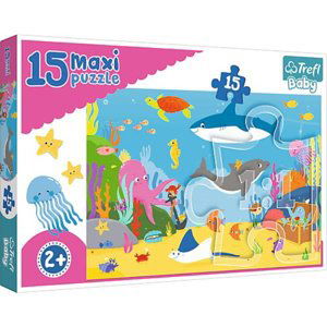 Puzzle 15 dílků MAXI - Podmořský svět 14277 TREFL
