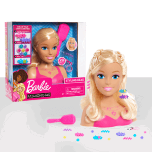 Barbie česací hlava - blonďatá