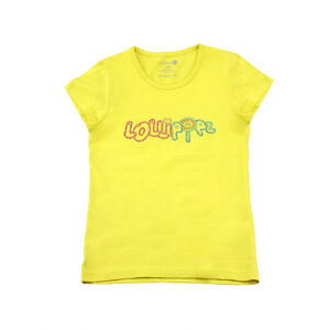 Tričko Lollipopz s kamínkovou aplikací žluté, velikost 140 cm