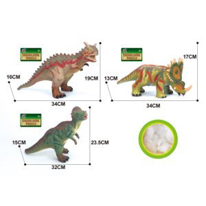 Dinosaurus měkký 3 druhy 34 cm