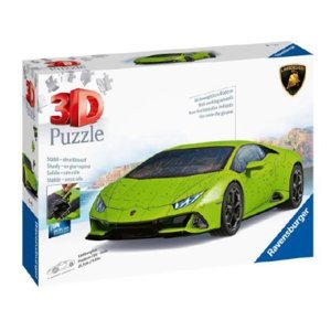 Puzzle 3D Lamborghini Huracán Evo zelené 108 dílků