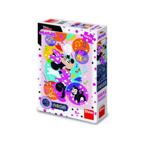 Puzzle XL Minnie neon 100 dílků