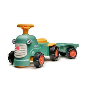 Odstrkovadlo – traktor Maurice zelený s valníkem