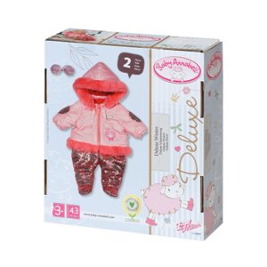 Baby Annabell Zimní kombinéza s flitry Deluxe, 43 cm