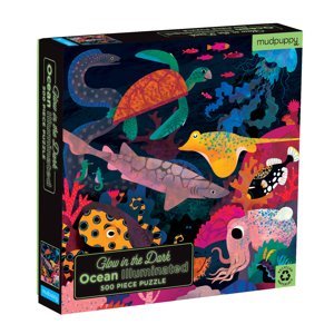 Mudpuppy Svítící puzzle - Oceán (500 ks)