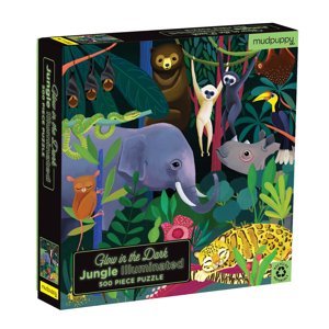Mudpuppy Svítící puzzle - Džungle (500 ks)