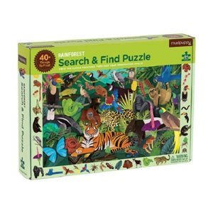 Mudpuppy Puzzle hledej a najdi - Deštný prales (64 ks)