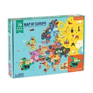 Mudpuppy Geography Puzzle - Mapa Evropy ( 70 ks)