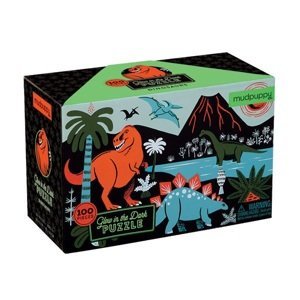 Mudpuppy Svítící puzzle - Dinosauři (100 ks)
