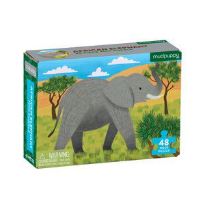 Mudpuppy Puzzle mini - Africký slon (48 ks)