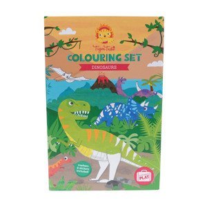 Tiger Tribe Colouring Set - Dinosaur/dinosauři