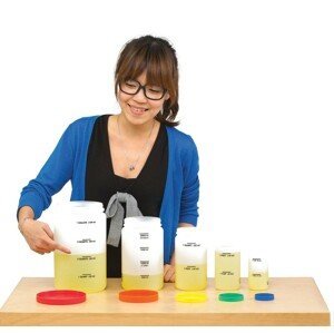 EDX Education Odměrné plastové lahve (Measuring Bottle Set)