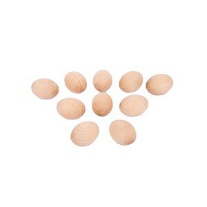 TickiT Dřevěná přírodní vajíčka (10 ks)