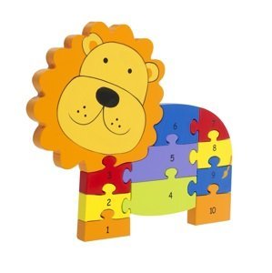Orange Tree Toys Puzzle s čísly - Lev