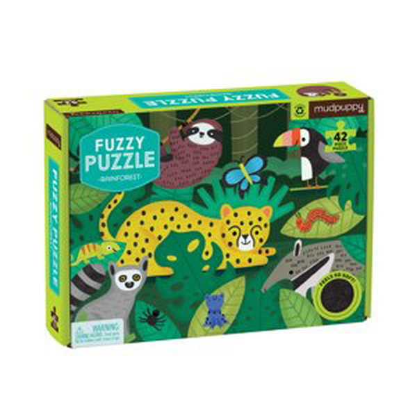 Mudpuppy Fuzzy Puzzle - Deštný prales (42 ks)