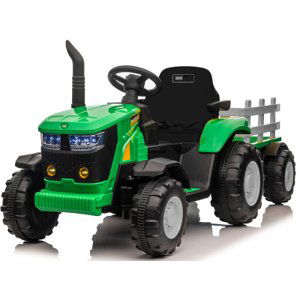 Dětský elektrický traktor FASTRAC s vlečkou + dálkový ovladač