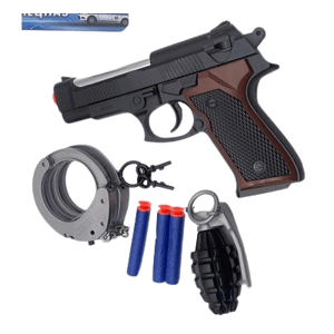 Policejní pistole s doplňky