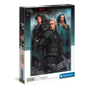 Clementoni - Puzzle 1000 Netflix: Zaklínač - Geralt, Yen a Ciri