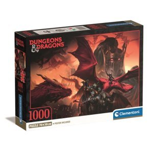 Clementoni - Puzzle 1000 Dungeons & Dragons - Compact