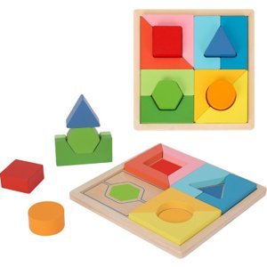 BABU - Dřevěné geometrické puzzle