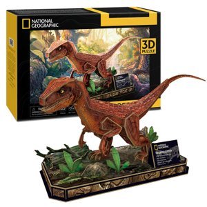 CubicFun - Puzzle 3D Velociraptor 63 dílků