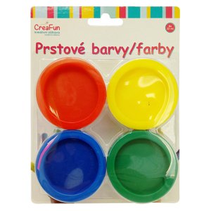 CreaFun - Prstové barvy 4 barvy