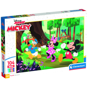 Clementoni - Puzzle Maxi 104 Disney Mickey a přátelé